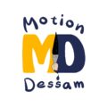 logo motion dessam fond blanc