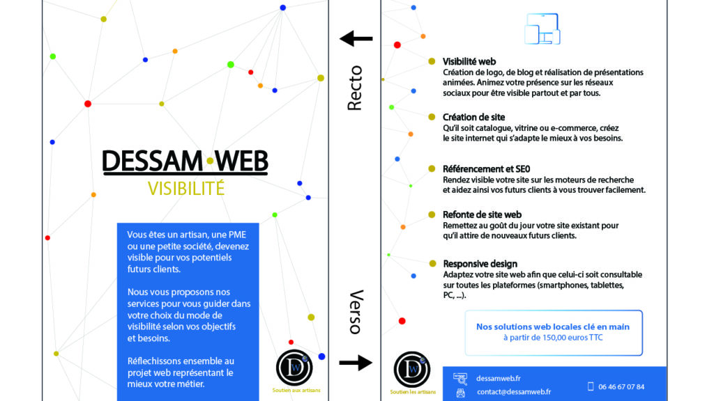 visuel design graphique flyer dessam web